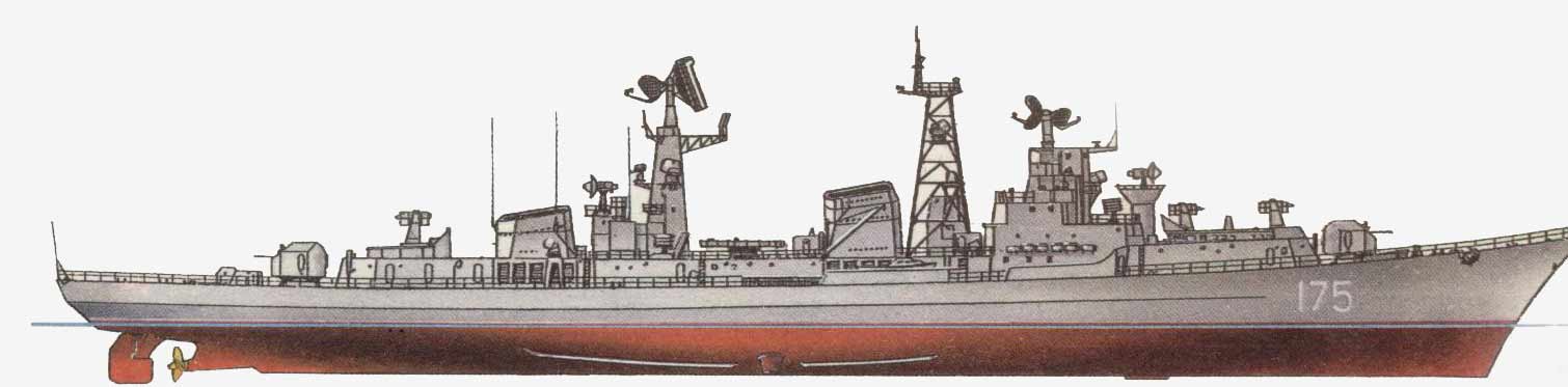 Большой противолодочный корабль Проворный (проект 61-Э) 1976 г.